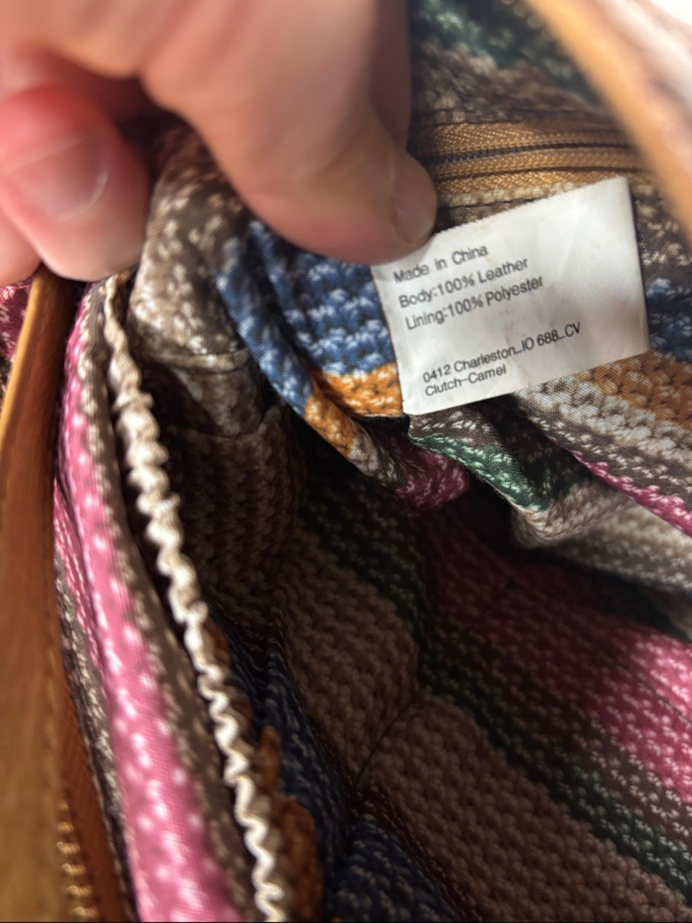 THE SAK distressed brown leather crossbody bag with daisy charm - Picture 12 of 15